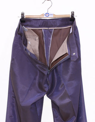 Brown and Purple Two Tone Trouser