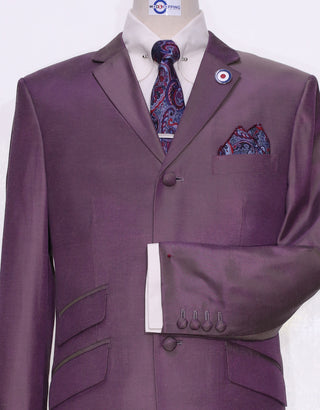 Grape And Yellow Two Tone Suit