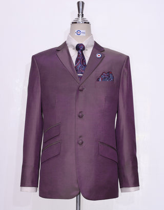 Grape And Yellow Two Tone Suit