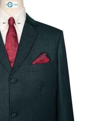 Green Glen Plaid Check Suit Chest 