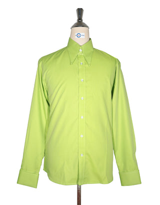Bright Green Tab Collar Shirt
