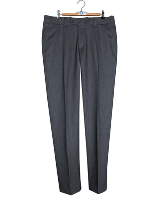 Mod Suit - Charcoal Grey Herringbone Tweed Suit 1-2 Pocket