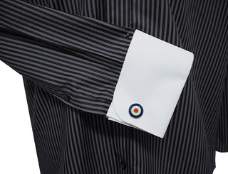 Grey and Black Stripe Shirt