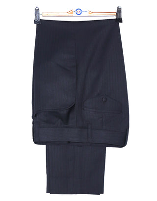 Charcoal Grey Herringbone 4 Button Suit
