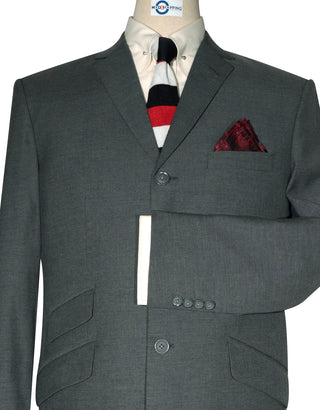 Mod Suit - 60s Style Meduim Grey Suit