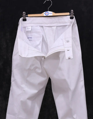 Men's Chino Trousers | 60s Vintage Style White Chino Trouser