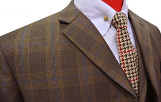 Men's Plaid Check 3 Piece Suit