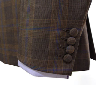 Men's Plaid Check 3 Piece Suit