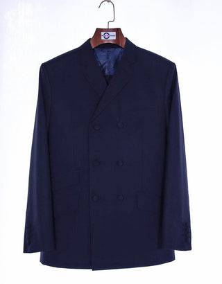 Navy Blue Double Breasted Suit