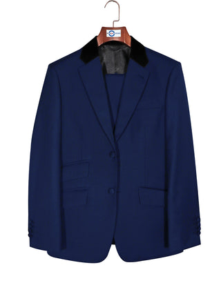 Blue Luxury Wool Suit