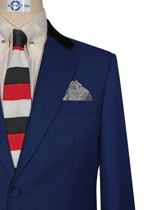 Blue Luxury Wool Suit
