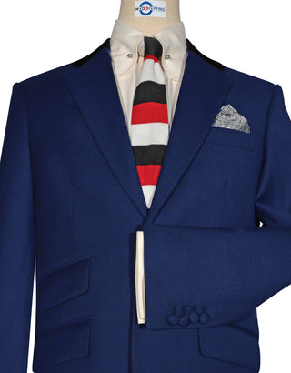 Blue Luxury Wool Suit