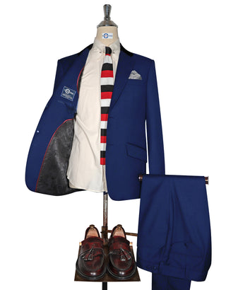 Blue Luxury Wool Suit