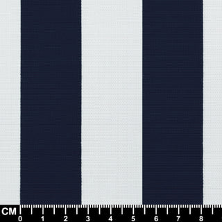 Navy Blue and White Striped Fabric