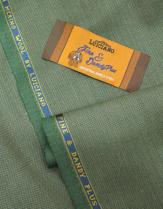 Olive Green & Khaki Fabric Label
