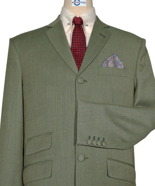 Olive Green and Khaki Two Tone Suit 