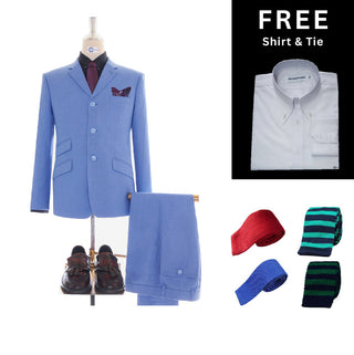 Pale Blue 2 Piece Suit Packet 