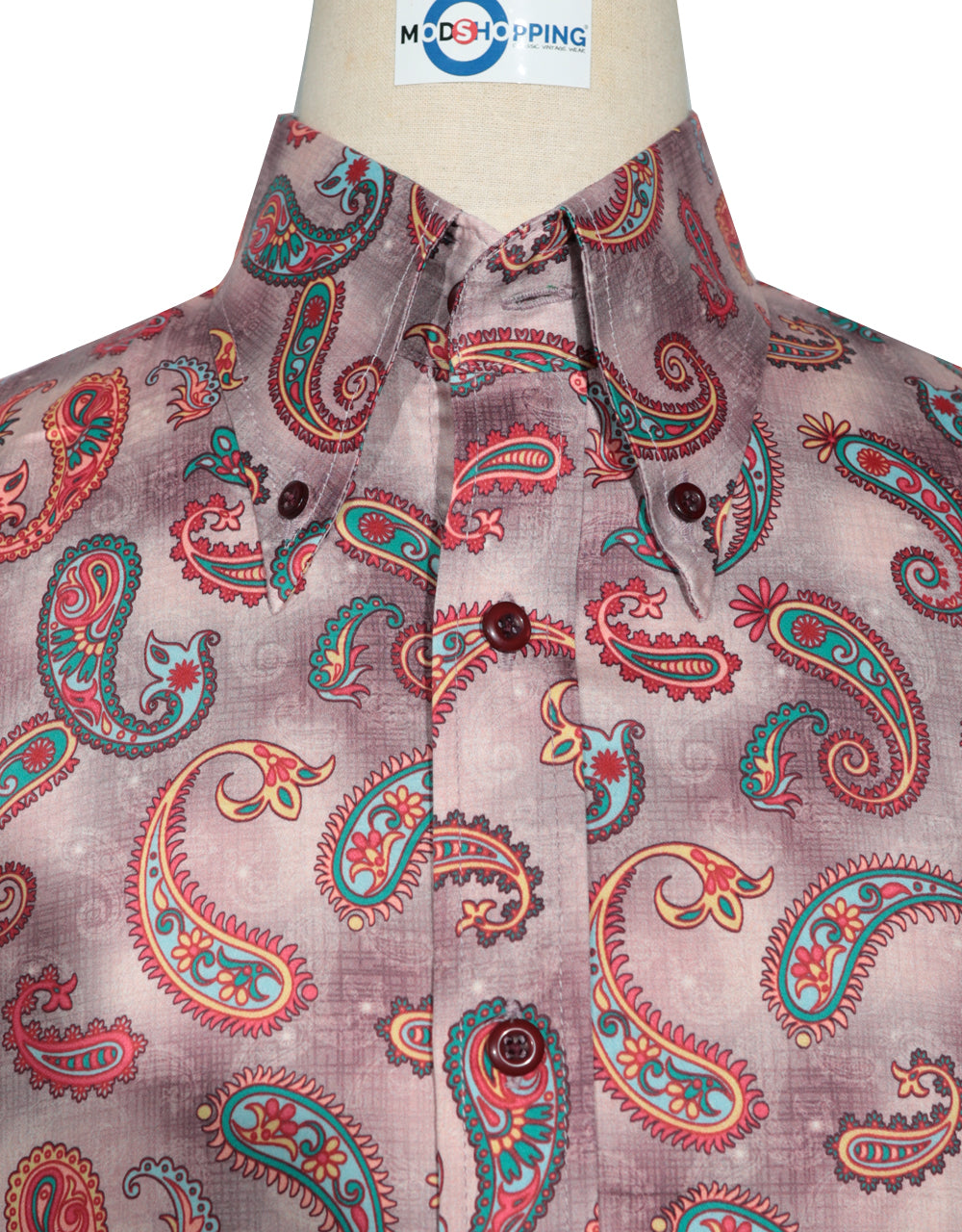 Men Slim Business shirt Paisley light blue Men Slim Business shirt Paisley light blue
