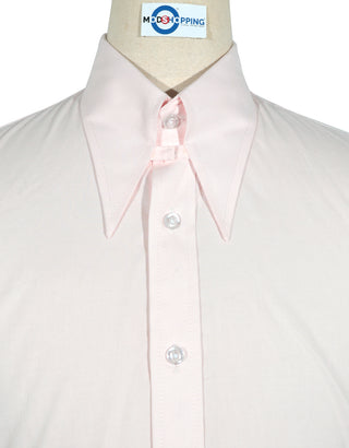 Pink Tab Collar Shirt