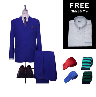 Royal Blue 2 Piece Suit Packet 