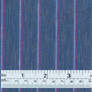 Sky Blue and Pink Striped Suit