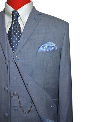 Steel Blue Tailored Suit