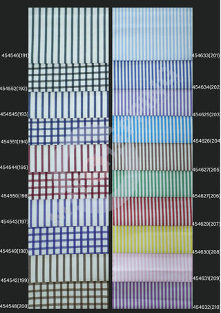 Custom Shirt - Stripe ang Windowpane Shirting Fabric