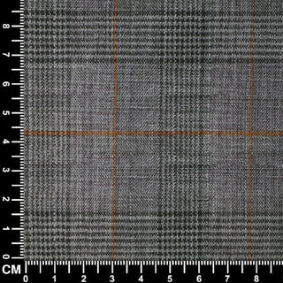 Grey & Burnt Orange Prince of Wales (POW) Check Suit