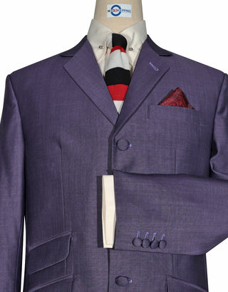 Violet and Black Two Tone Suit