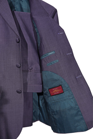Violet and Black Two Tone Suit