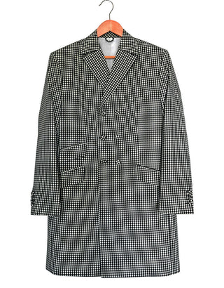 Long Suit | Black and White Gingham Check Double Breasted Suit