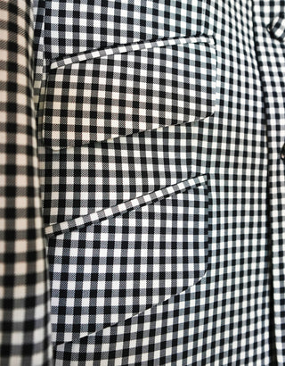 Long Suit | Black and White Gingham Check Suit