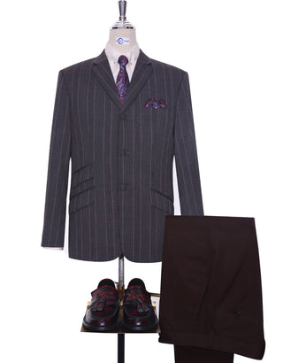 Charcoal Grey Prince Of Wales Check Blazer Jacket