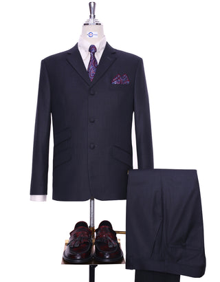 Charcoal Grey Tailored Mod Suit
