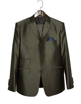 Tonic Suit | Mod Fashion Chacolate Brown  Tonic Suit