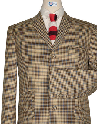 60s Vintage Style Brown Goldhawk Suit for Men