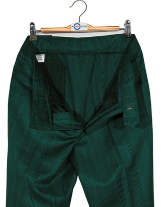 Olive Green Prince Of Wales Check Suit