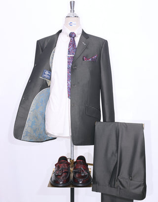 Black and  Grey Two Tone Suit