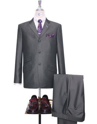 Black and  Grey Two Tone Suit