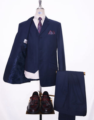 This Suit Only - Essential Navy Blue 3 Piece Suit Jacket size 40R Waist size 34" Inside leg 32"