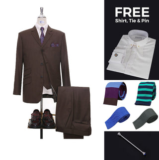 Suit deals | Buy 1 Brown Suit Get Free 3 Products
