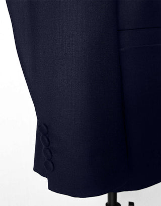 Nehru Collar Suit | Dark Navy Blue Nehru Suit