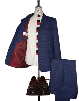 4 Button Suit - Navy Blue Goldhawk Suit