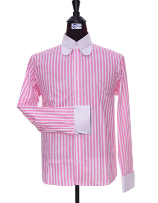 Pink And White Stripe Shirt