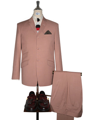 Mod Suit - 60s Style Salmon Pink Suit