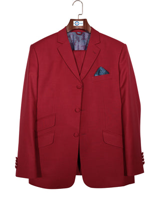 Mod Suit - 60s Style Red Wedding Suit