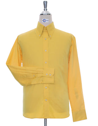Mustard Yellow Button Down Collar Shirt