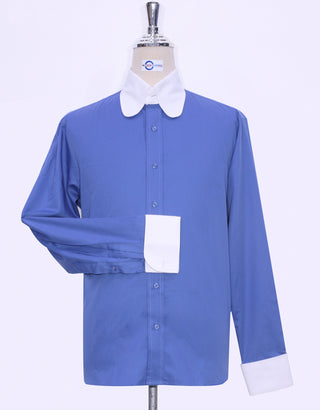 Blue Tab Collar Shirt UK