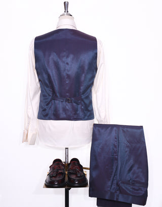 Retro Mod Red & Blue Two-Tone Three-Piece Suit