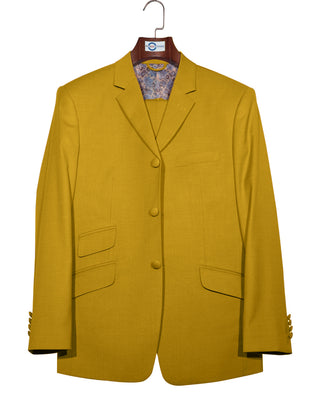 Mod Suit - 60s Vintage Style Mustard Yellow Suit